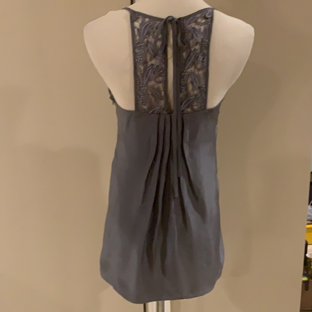Christopher Deane  GraySilk & Lace Back Halter 4